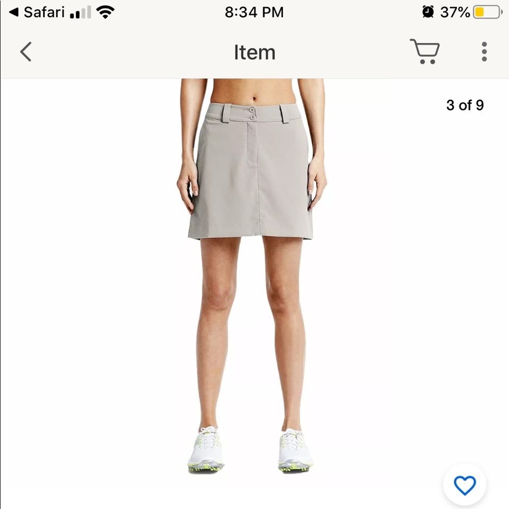 NIKE Performance Dri Fit Golf Skort Black Size 6 - Picture 1 of 8